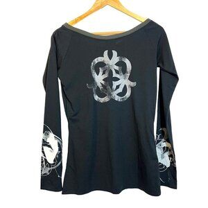 Vintage NWT Nike Celtic Active Long Sleeve Graphic Tee Shirt M Y2K 90s Goth